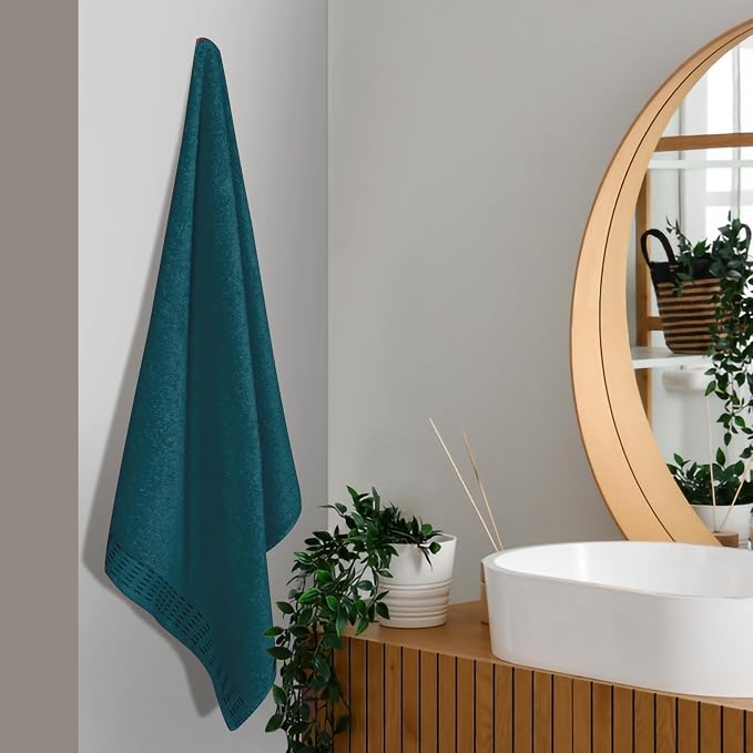 Cotton 2 Pack Oversized Bath Towel Set 28x55 inches, Large Bath Towels - Image 3
