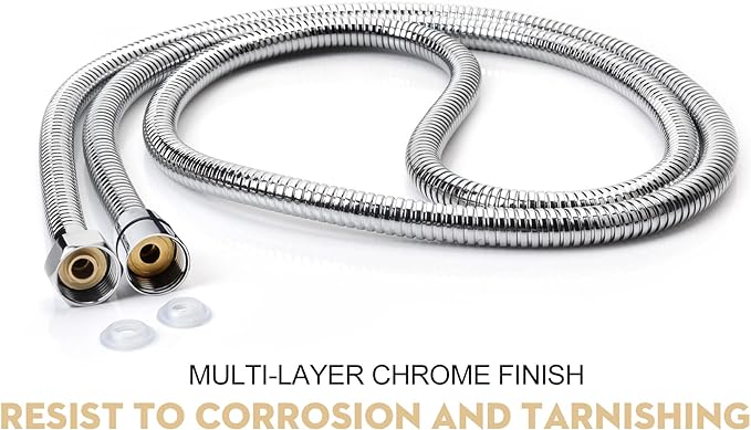 Shower Hose Extra Long 99 Inches Stainless Steel Handheld Shower Head Hose - Image 7