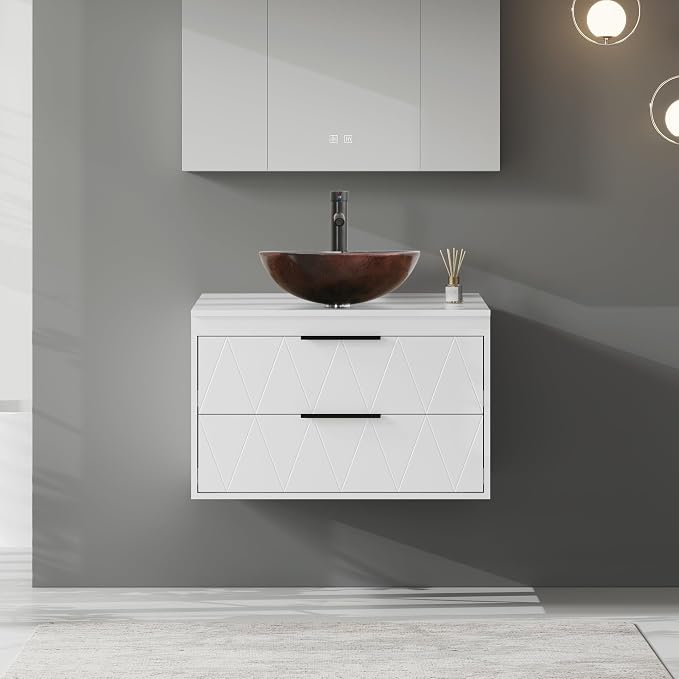 eclife 30" Floating Bathroom Vanities - Image 3