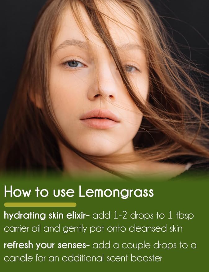 GreenHealth Lemongrass Essential Oil – 16 fl oz – 100% Pure & Uncut | Amber - Image 6