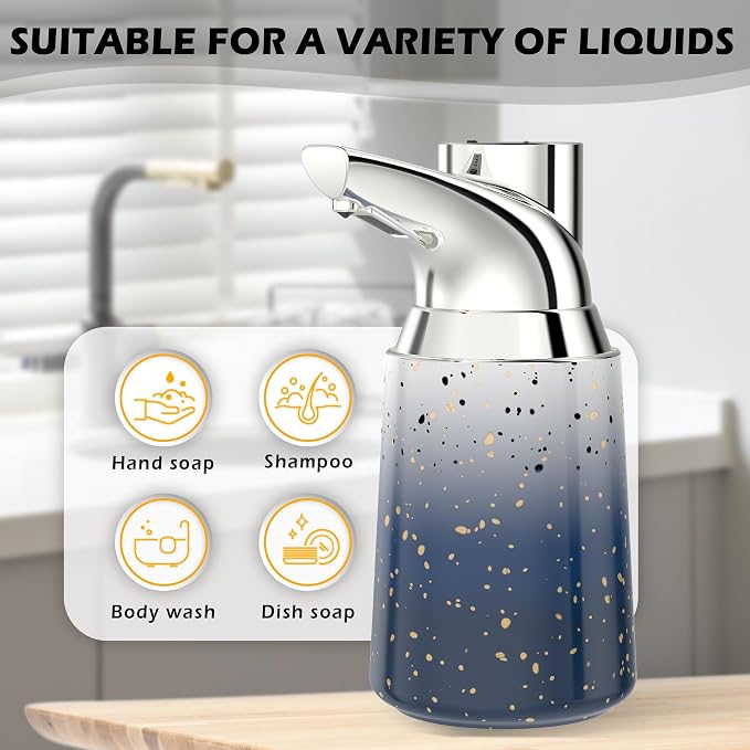 Adjustable Automatic Soap Dispenser Touchless, Ceramic Material，4 Adjustable - Image 5