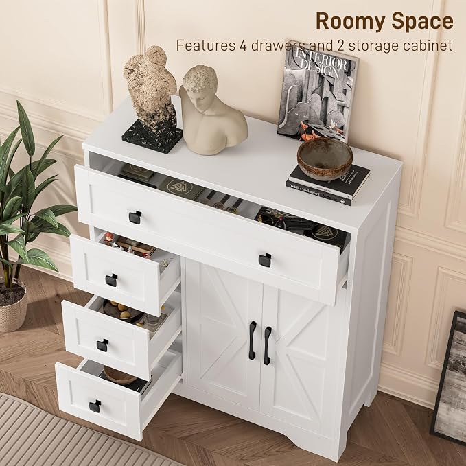 Vabches Farmhouse Storage Cabinet - Image 5