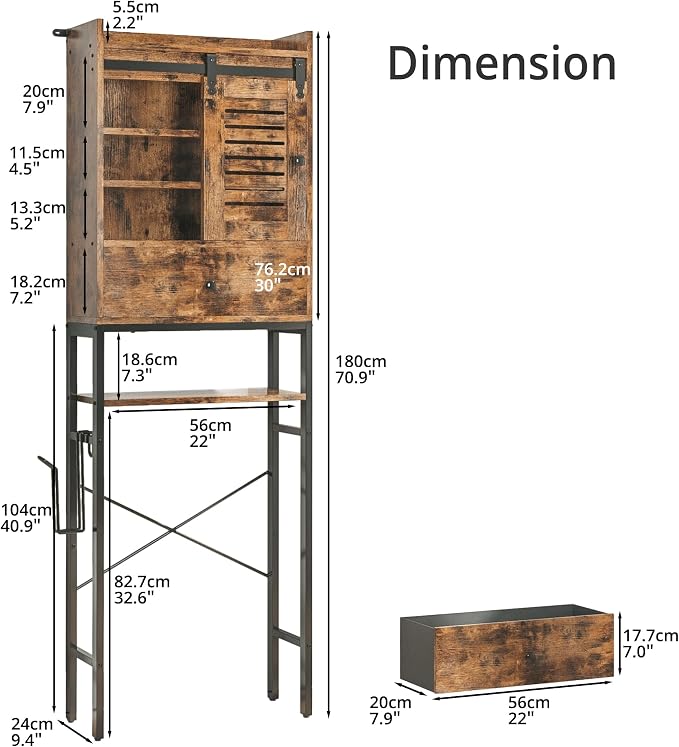 IRONCK Over The Toilet Storage Rack - Image 3