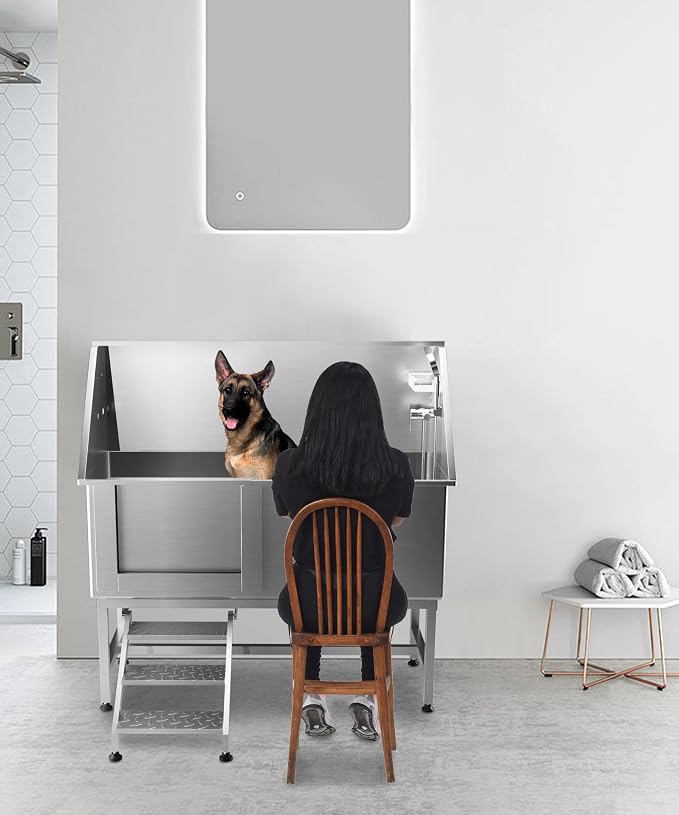 62 inch Dog Washing Station, Right Door Grooming tub - Image 3