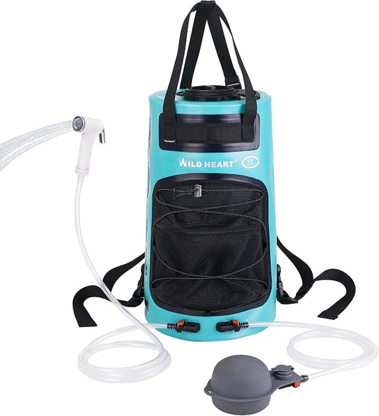 WILD HEART Camping Shower 22L/ 12L Portable Shower by WILDHEART