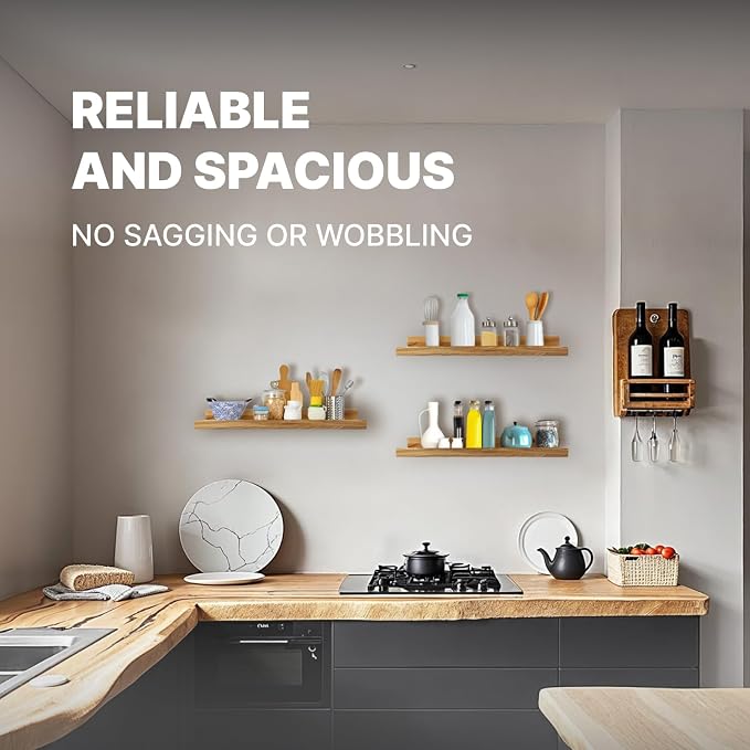 Floating Shelves for Wall 24 inch, Waterproof, Wall Storage Shelves - Image 7