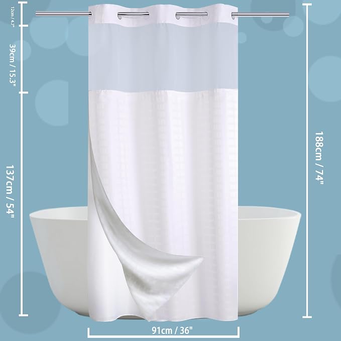 Conbo Mio Stall No Hook Shower Curtain - Image 7