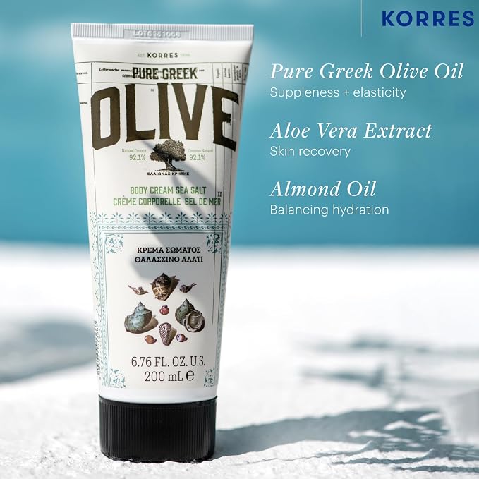 KORRES Olive Body Lotion for Dry Skin, Moisturizer Cream - Image 2