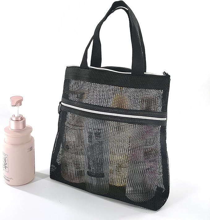 Mesh Shower Caddy Portable Quick Dry Tote Bag - Image 4