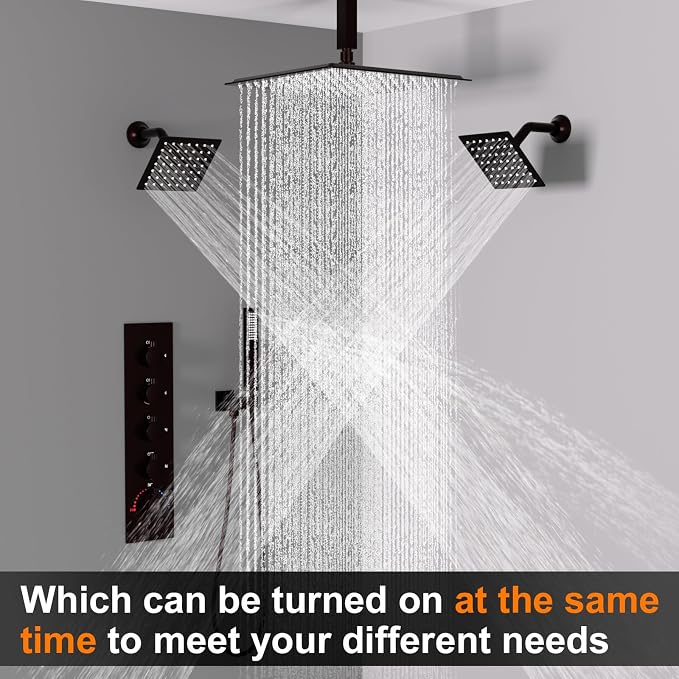 Thermostatic Shower System Three Shower Heads - Image 2