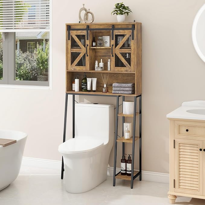 Vabches Over The Toilet Storage Cabinet, Farmhouse Storage Cabinet Over Toilet by Vabches