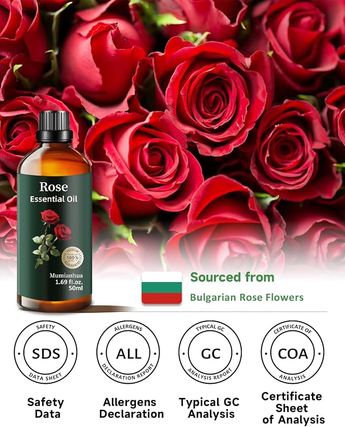 Pure Rose Essential Oil, Mumianhua Natural Rose Oil - Image 6