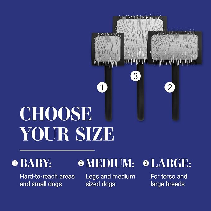 Chris Christensen Baby K Dog Slicker Brush, Groom Like a Professional, Fluff - Image 8