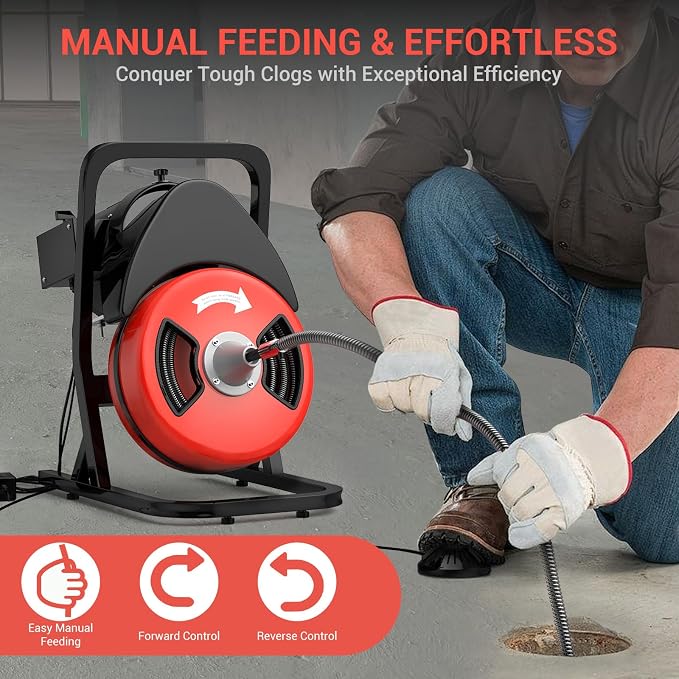 50FTx1/2 Inch Drain Cleaner Machine - Image 3