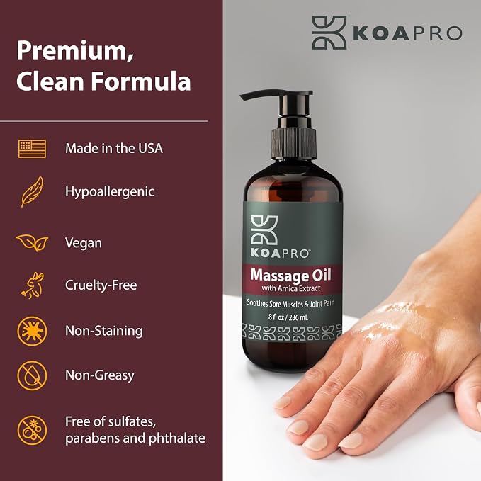 KOAPRO Arnica Sore Muscle Massage Oil - Image 5
