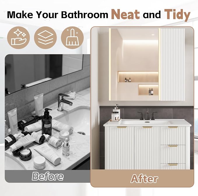 Lighted Bathroom Medicine Cabinet - Image 5