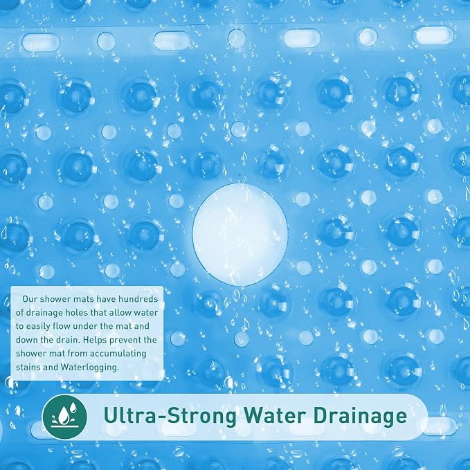 Large Square Shower Mat Non Slip 27x27 Inch, Square Bath Mat Tub Mat - Image 5