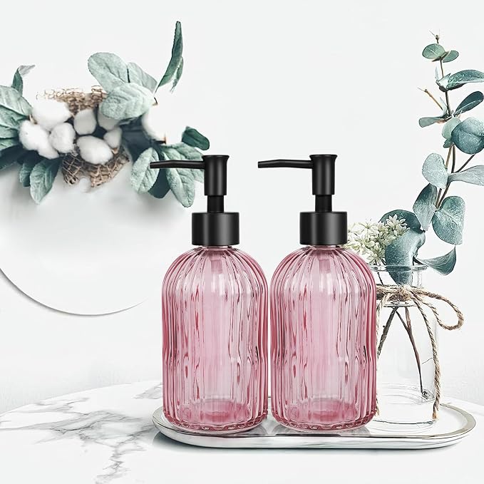 Glass Soap Dispenser with Plastic Pump, Hand Soap Dispenser - Image 6