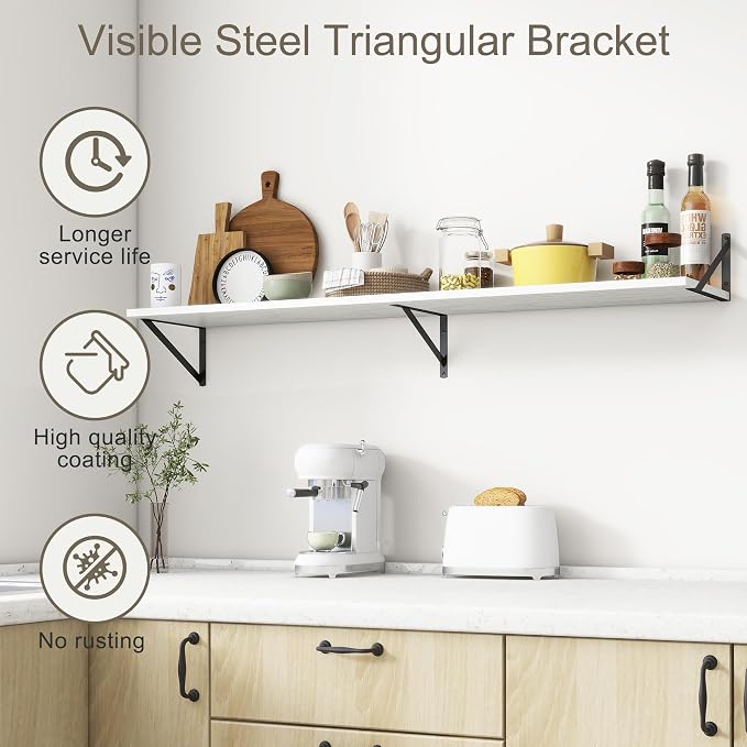 Fun Memories Deep Floating Shelves, 55W x 12D Floating Shelves - Image 5