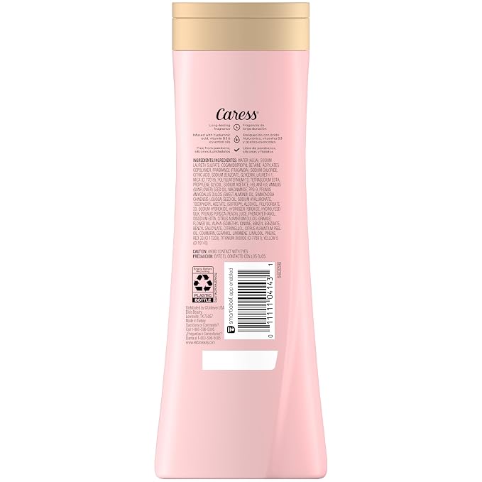 Caress Body Wash for Women, Daily Silk White Peach & Orange Blossom, Shower Gel - Image 2