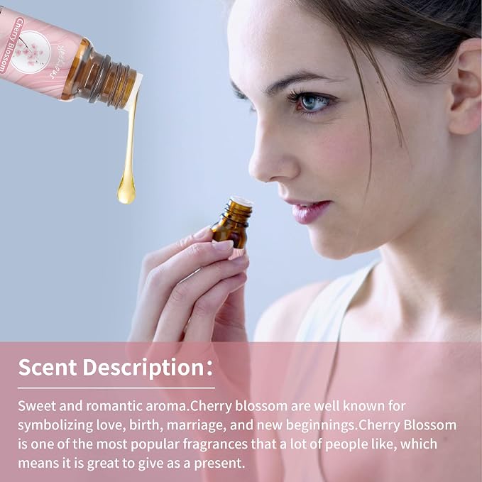 Yethious Cherry Blossom Essential Oil 10ML Set, Aromatherapy Oil - Image 3