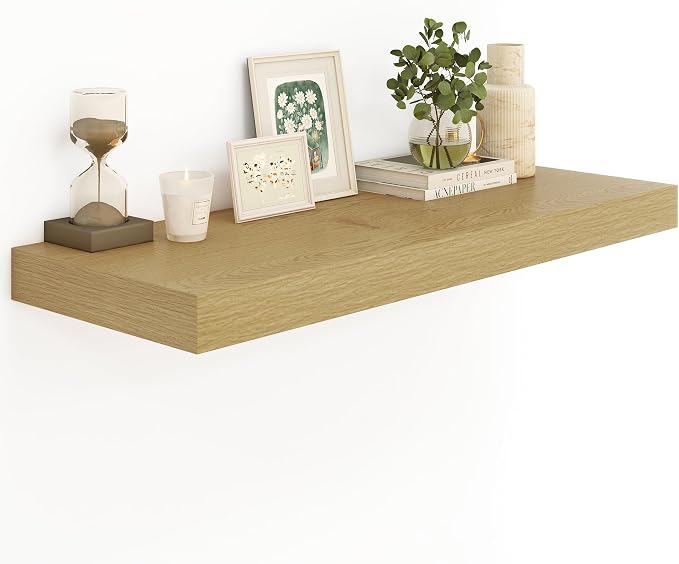 Heimlove Oak Bathroom Shelves Floating Shelves by Heimlove