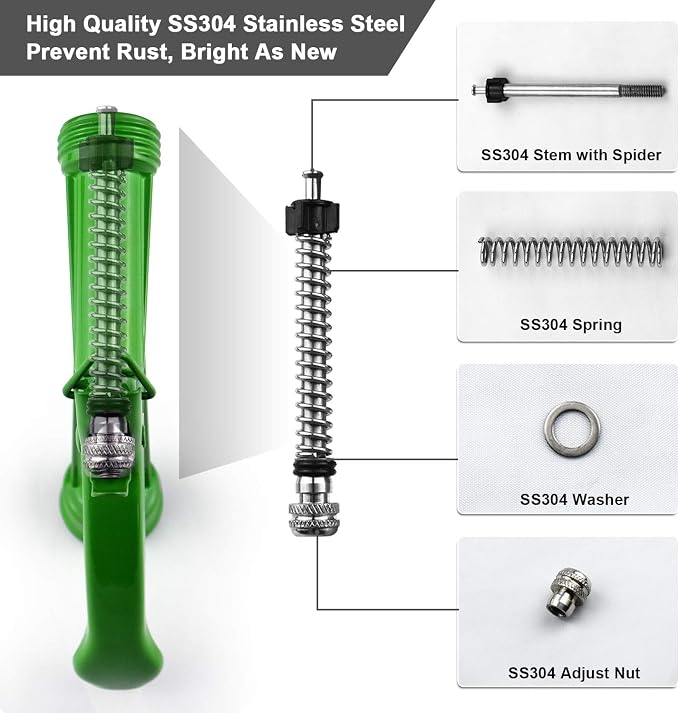 Hose Nozzle 2 Pack, Full Size Pistol Grip Water Nozzle Sprayer - Image 4