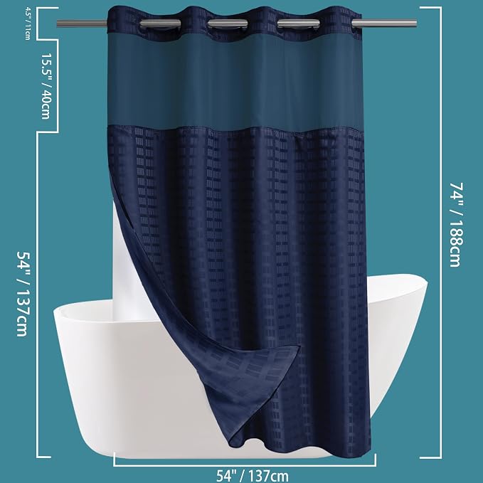 Conbo Mio Stall No Hook Shower Curtain - Image 6