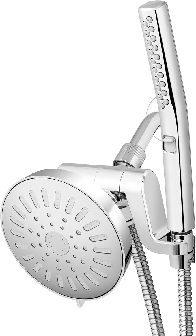 Waterpik High Pressure Handheld Wand and Rain Shower Head Combo by Waterpik
