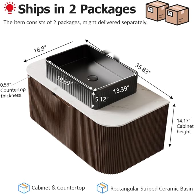 36" Floating Bathroom Vanity - Image 2