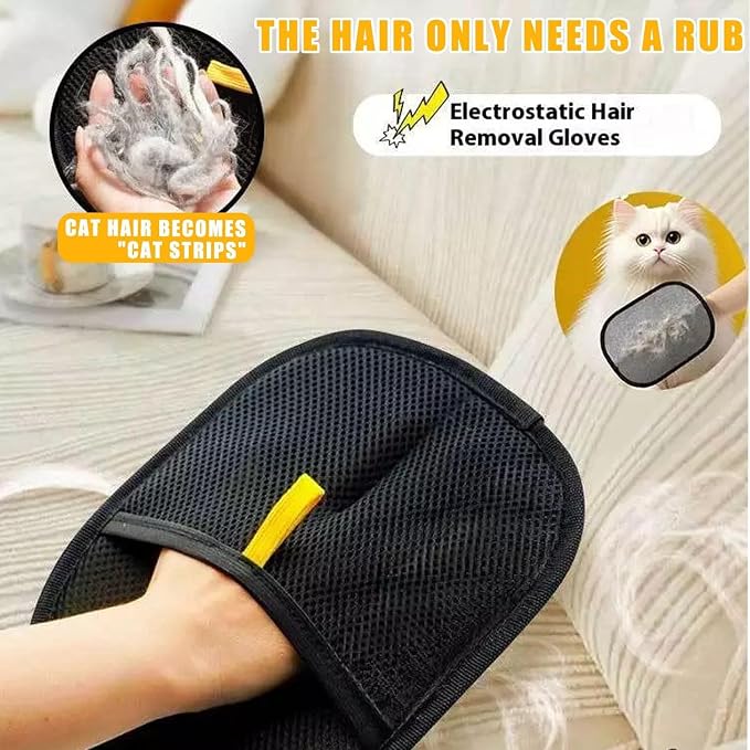 3pcs Pet Hair Removal Glove for Cats & Dogs, 2025 New Upgrade Efficient - Image 3