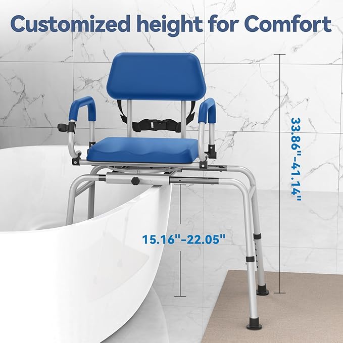 FSA/HSA Eligible Sliding Shower Chair Tub Transfer Bench - Image 4