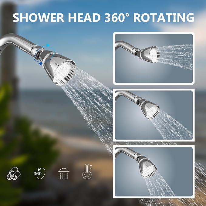 Aolemi Outdoor Shower Fixtures Outdoor Shower Kit Faucet System 3 Inch Center 2 - Image 4