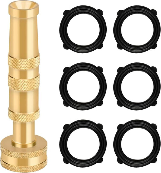 Twinkle Star High Pressure Hose Nozzle, Garden Hose Nozzle, 3/4” GHT Hose by TwinkleStar