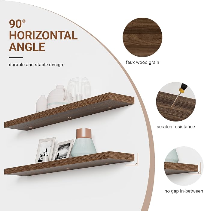 Heimlove 9.3" Deep Floating Shelves - Image 5