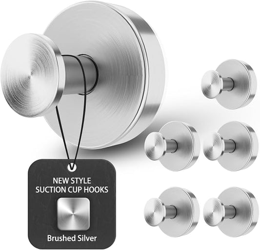 BKV Suction Cup Hooks for Glass Window, Removable Shower Hooks for Inside Shower by BKV