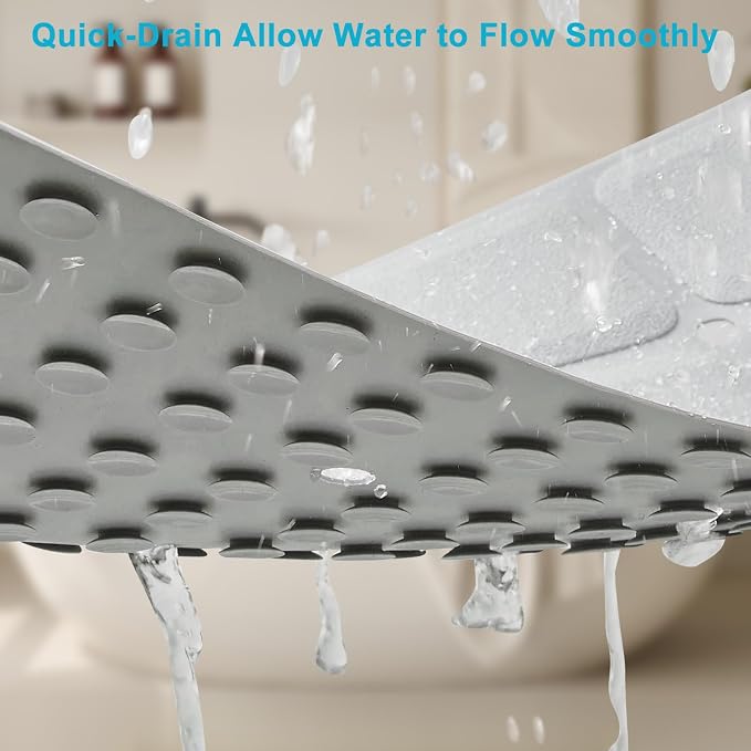 Non-Slip Bath Mat for Tub & Shower：Silicone Foldable Bathtub Mat - Image 6