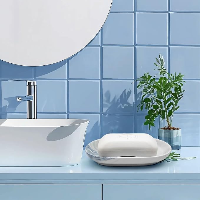 Elegant Ceramic Soap Dish for Shower - Image 2