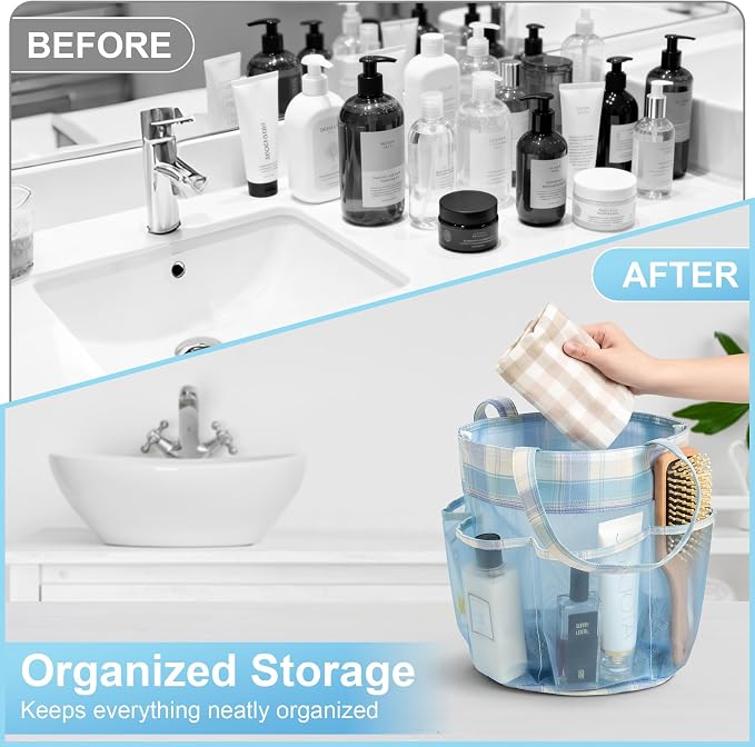 Mesh Shower Caddy Portable, Bathroom Caddy Organizer - Image 4