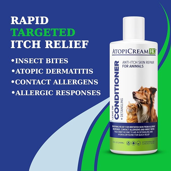 AtopiCream HC Leave-In 1% Hydrocortisone Conditioner Moisturizer - Image 3