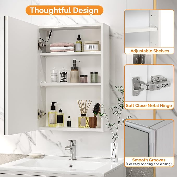 VINGLI 16Inch Medicine Cabinet - Image 6