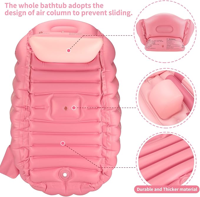 Swimbobo Inflatable Baby Bath Tub Portable Foldable Travel Mini Swimming Pool - Image 4