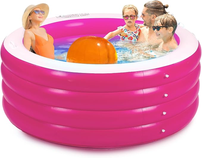 Biange Blow Up Pool, Backyard Inflatable Pool by Biange