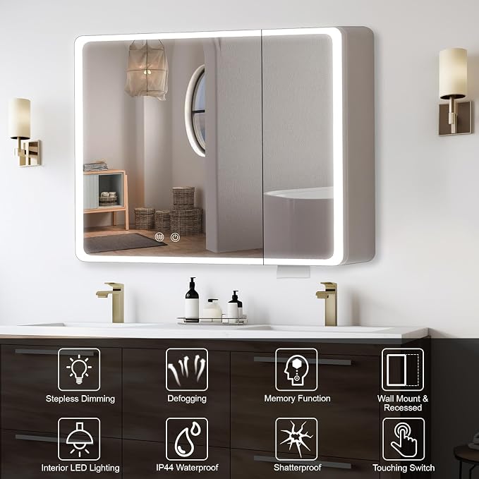 32" x 28" Bathroom Medicine Cabinet - Image 3