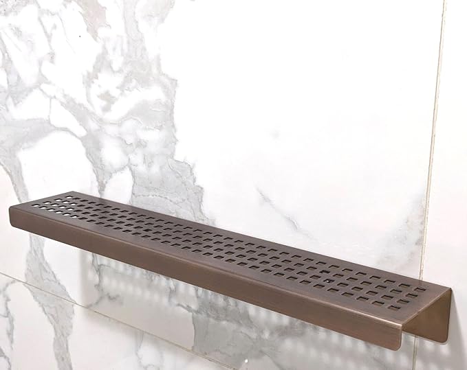 SereneDrains Stainless Steel Oil Rubbed Bronze Shower Shelf - Image 3