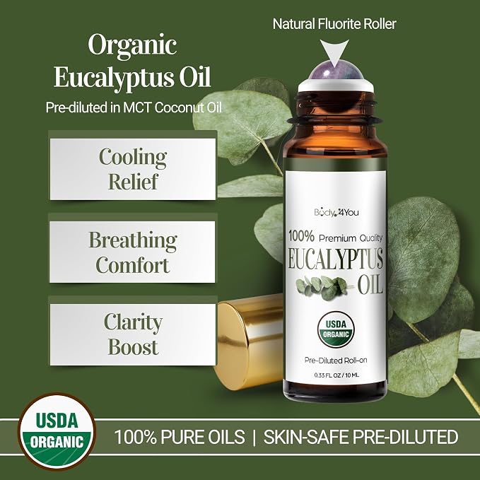 BodyJ4You Eucalyptus Essential Oil Roll On - Image 2