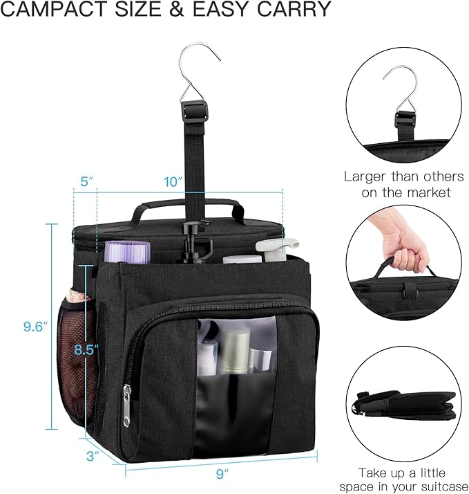 Bukere Shower Caddy Tote Bag, Portable Shower Caddy - Image 5