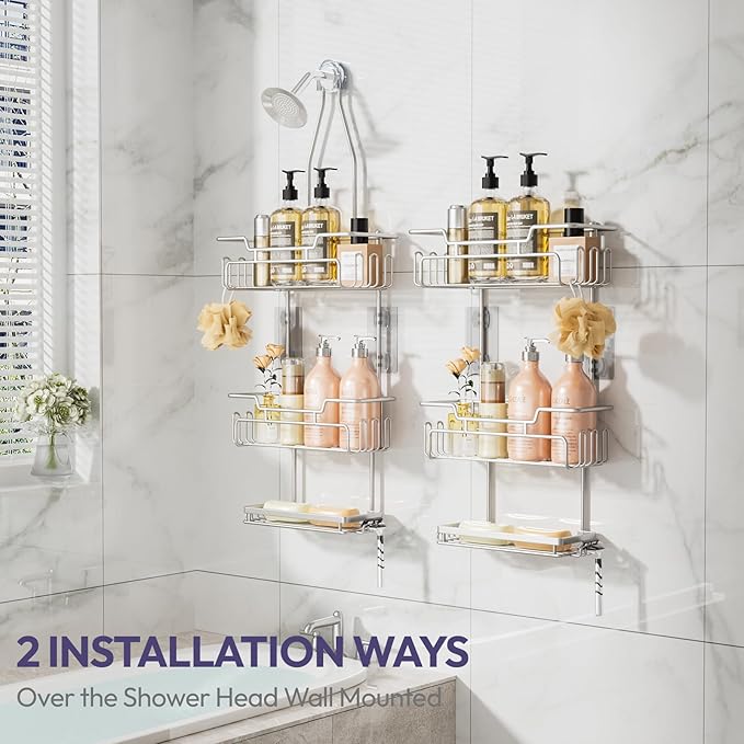 SWTYMIKI Bathroom Shower Caddy Hanging - Image 2