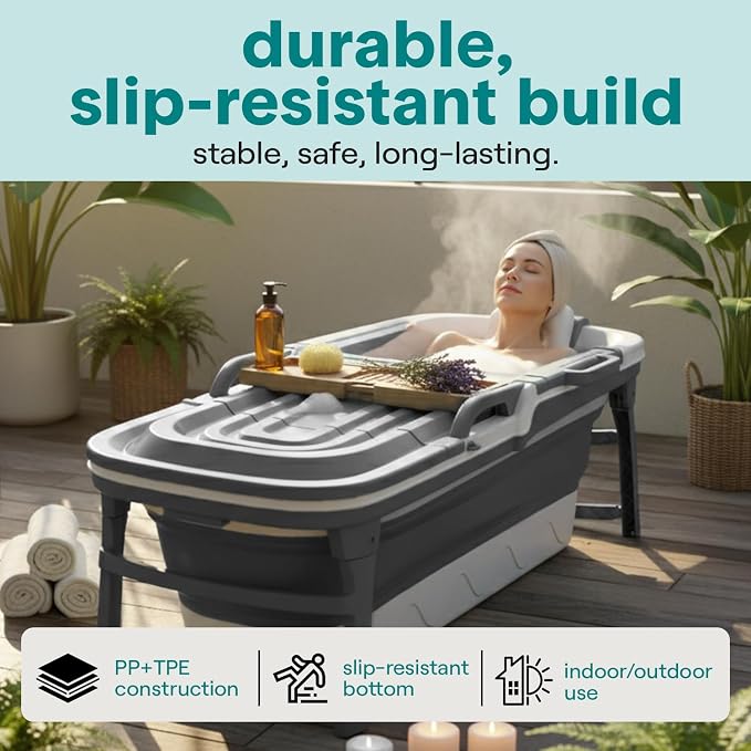 Serenelife 59" Portable Bathtub - Image 6