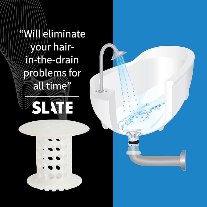 TubShroom Tub Drain Hair Catcher Strainer, 2 Pack, Fits 1.5” – 1.75” Bathtub - Image 5